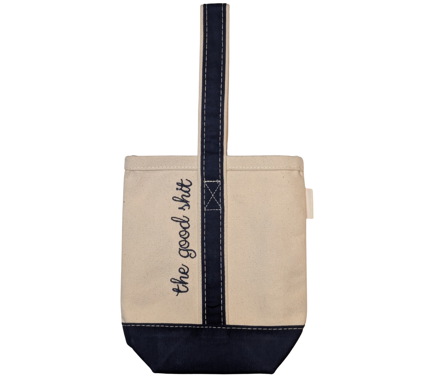 The Good Shit 2 Bottle Wine Tote - Navy