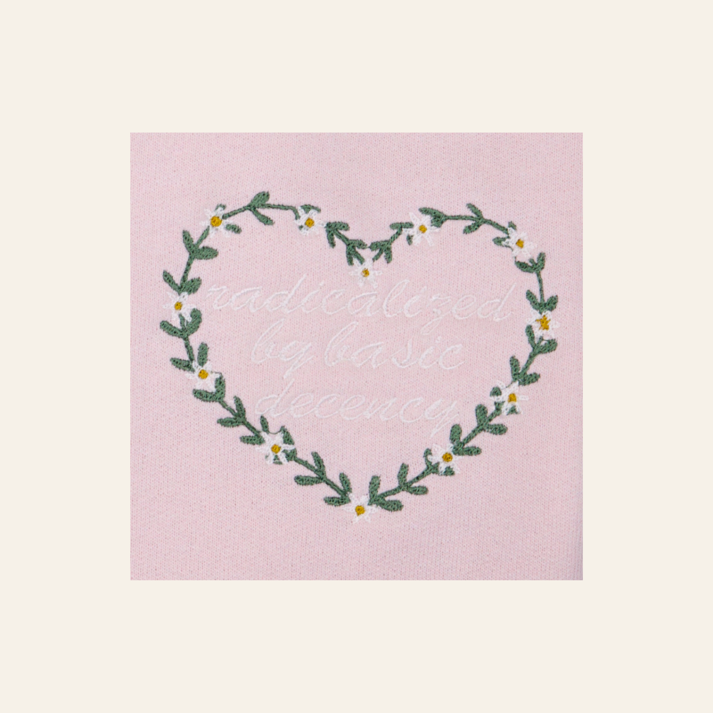 radicalized by basic decency Adult Sweatshirt