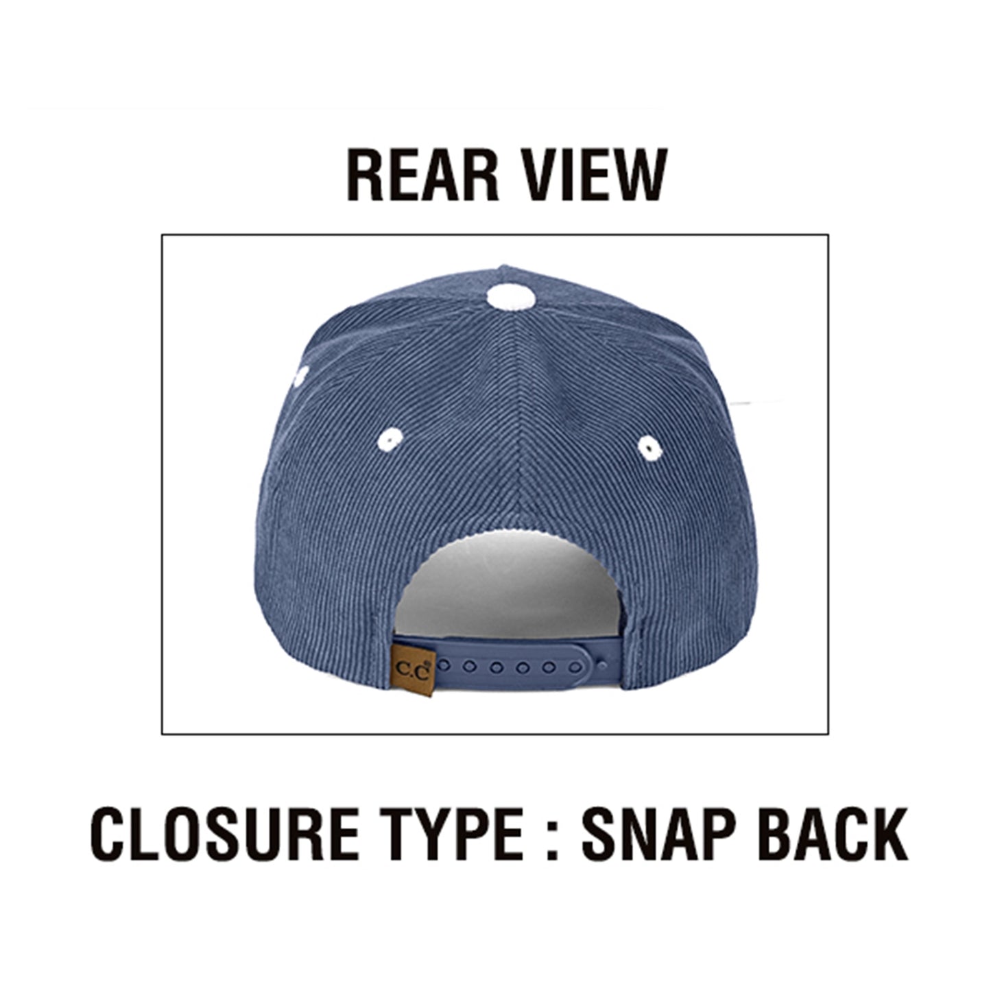 Corduroy Snapback Trucker Cap: Uniquely Yours