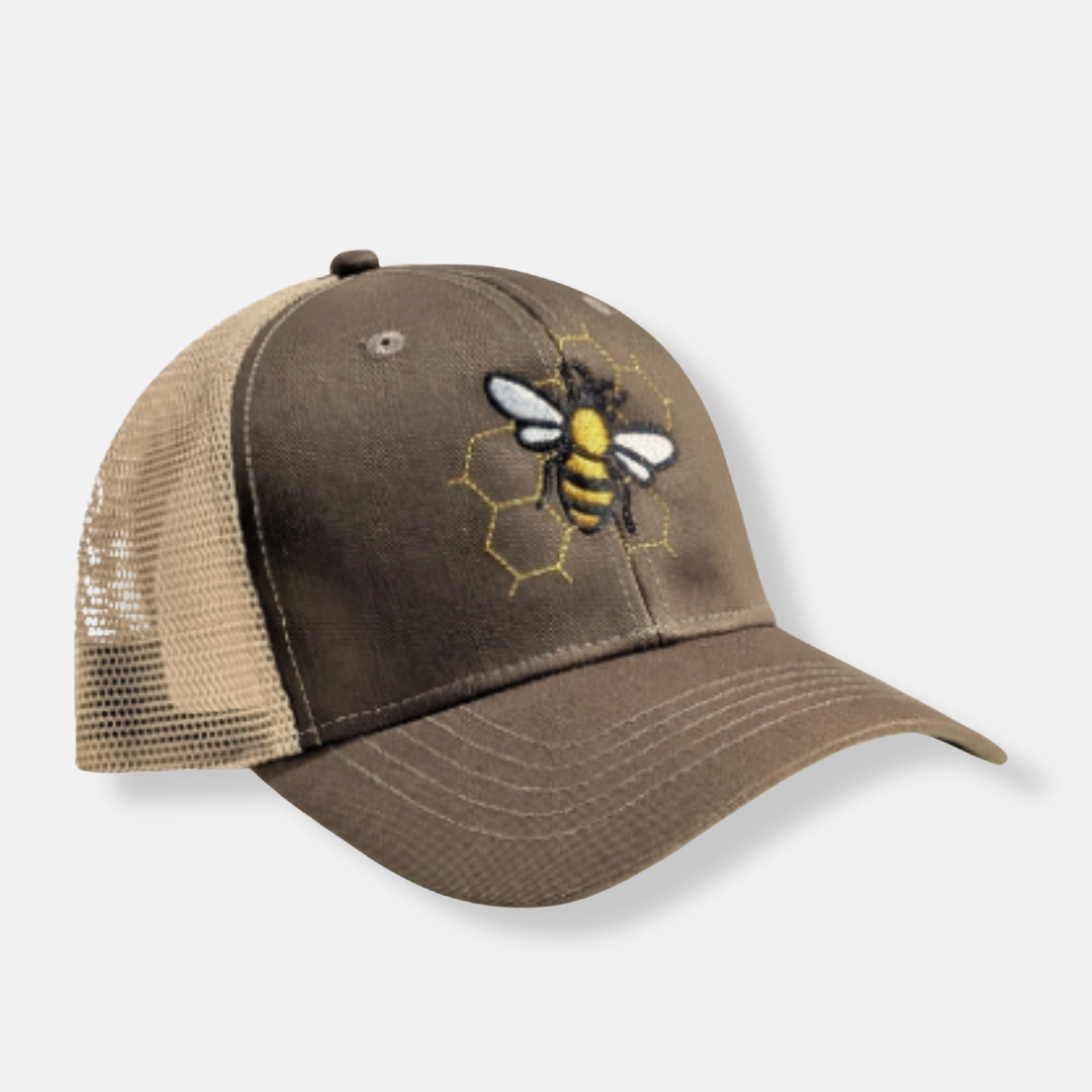 Bee & Honeycomb Trucker Hat