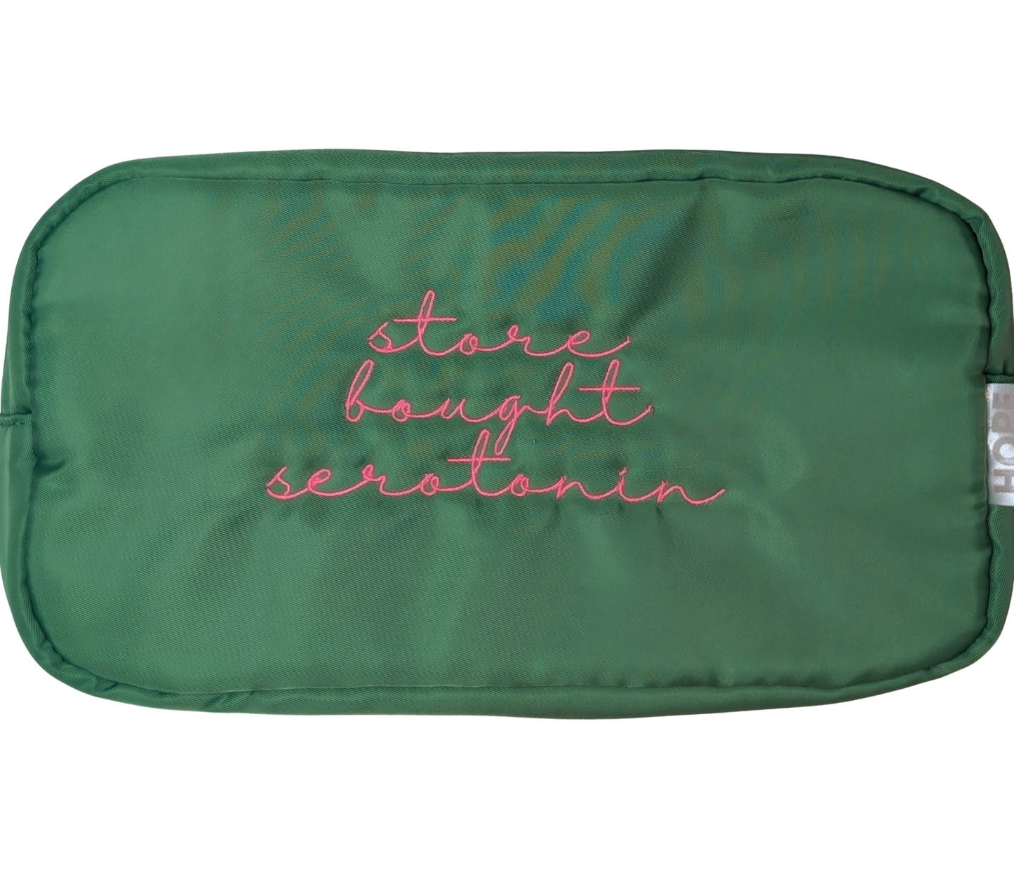 Store Bought Serotonin Tolietry Bag - Green