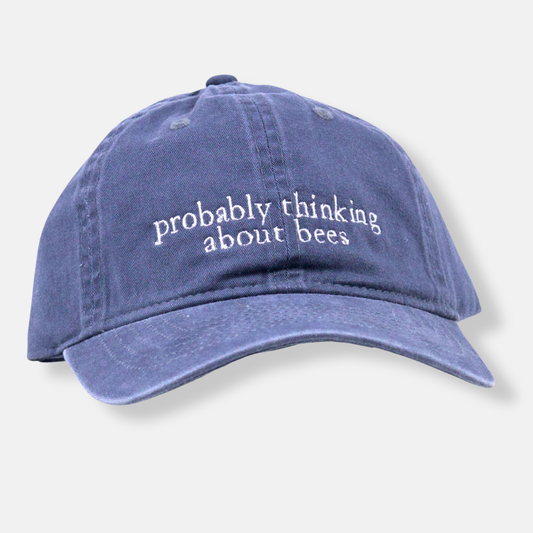 probably thinking about bees Cap