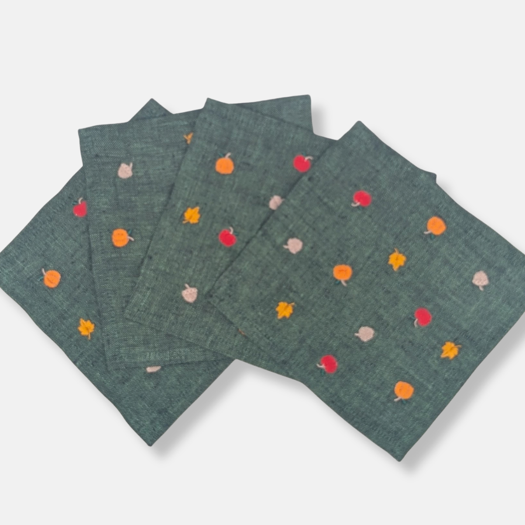 Fall Cocktail Napkins - Set of 4