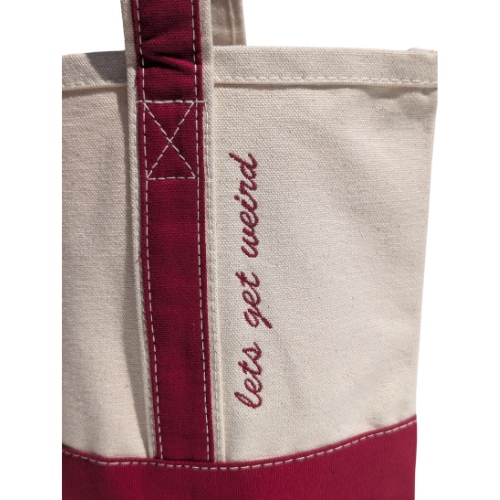 Let's Get Weird Two Bottle Wine Tote