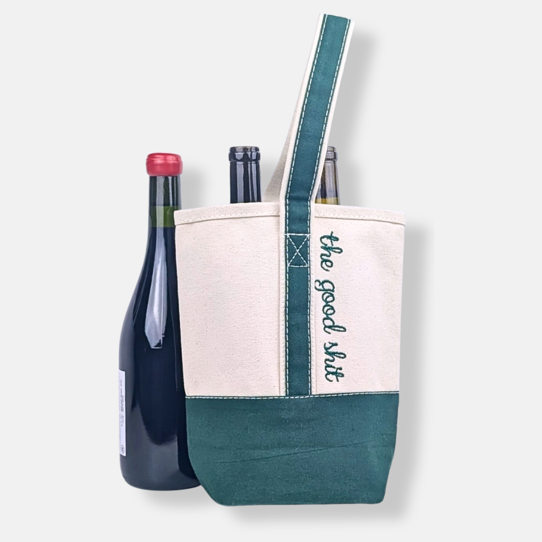 The Good Shit 2 Bottle Wine Tote