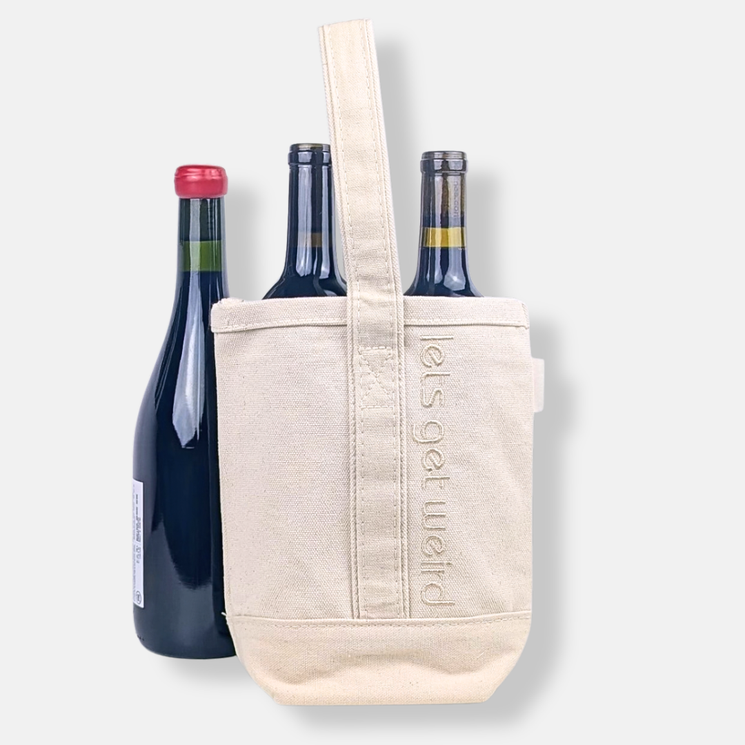 Let's Get Weird Two Bottle Wine Tote