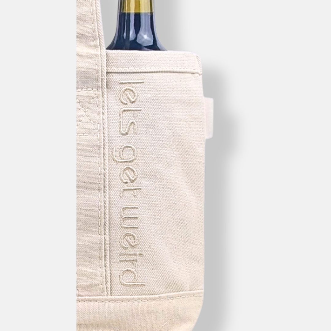 Let's Get Weird Two Bottle Wine Tote