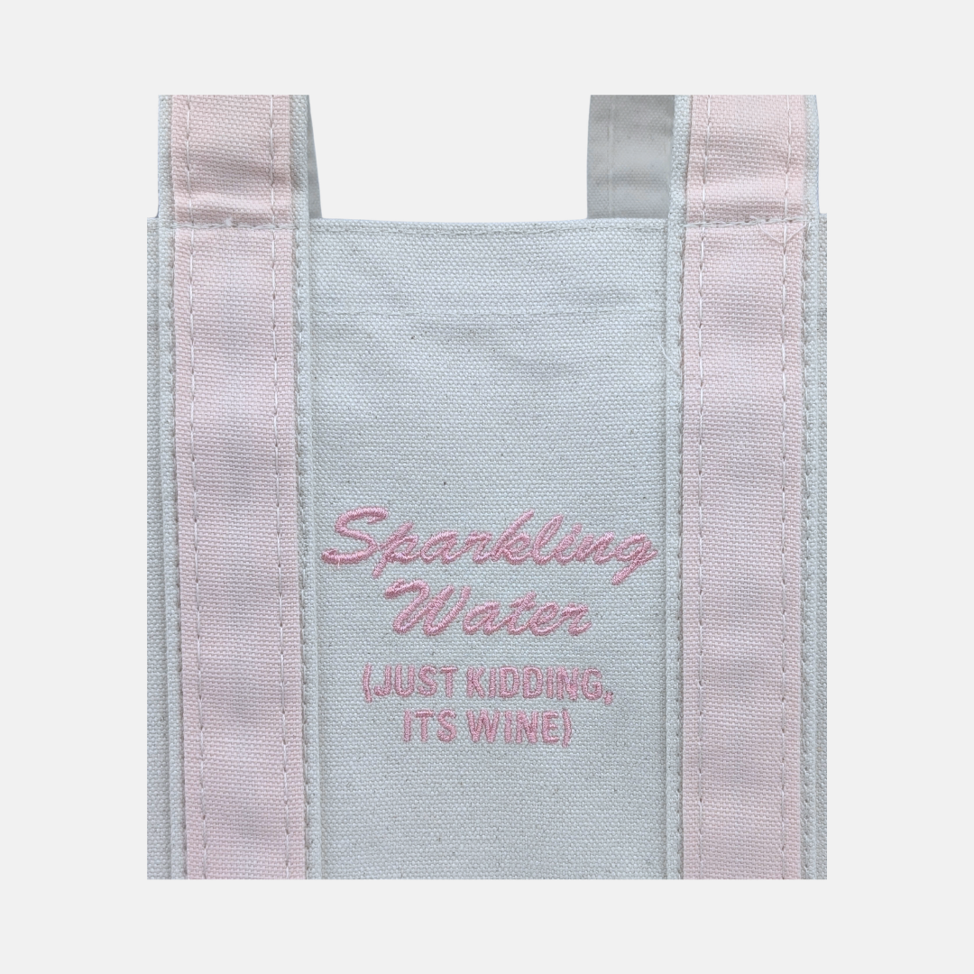 Sparkling Water 4 Bottle Wine Tote