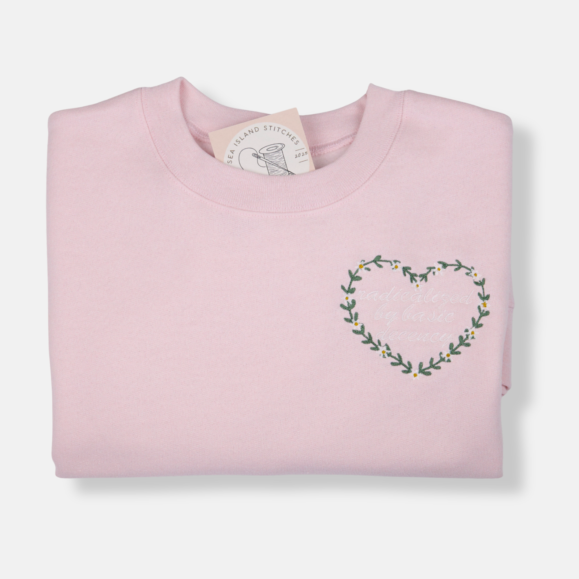 radicalized by basic decency Adult Sweatshirt