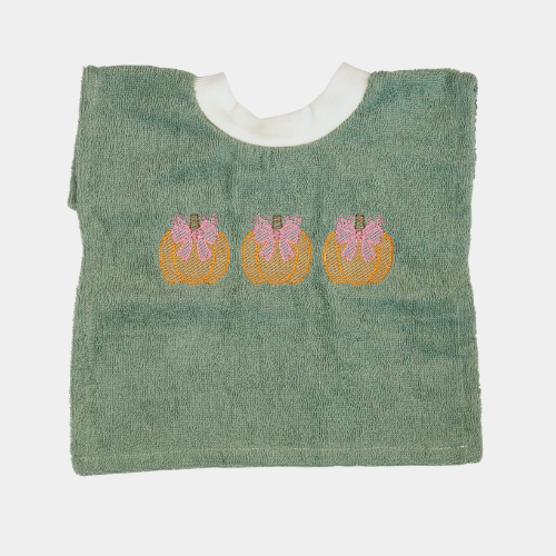 Pretty Pumpkins Pullover Bib