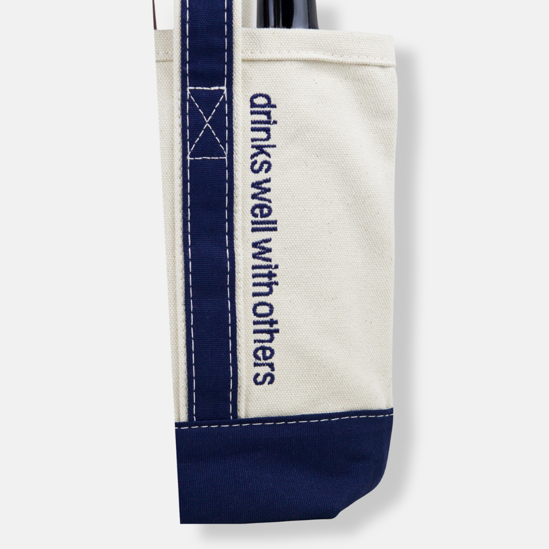 Drinks Well With Others Two Bottle Wine Tote