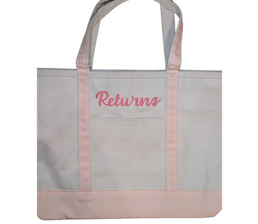 Returns Tote Powder Pink - Large