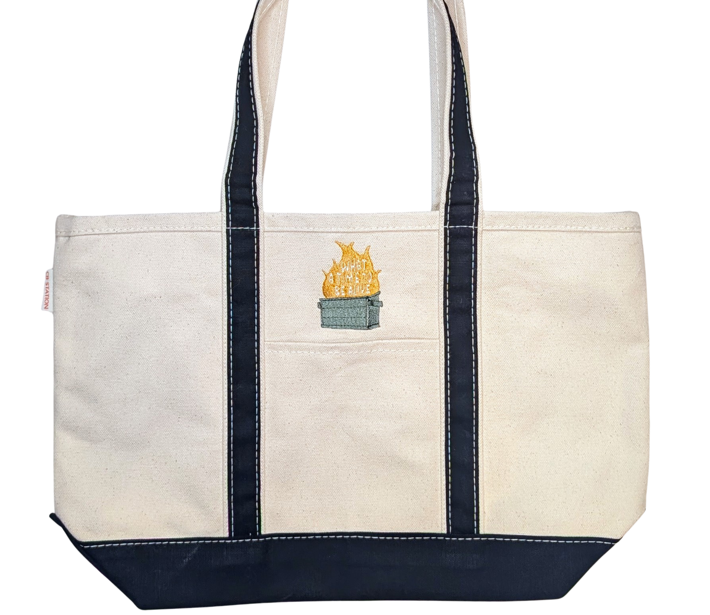 Dumpster Fire Tote Black - Medium