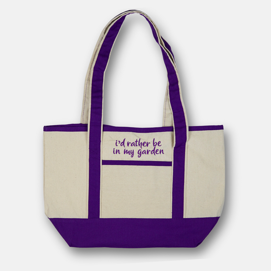 I'd Rather Be In My Garden Farmers Market Tote Bag