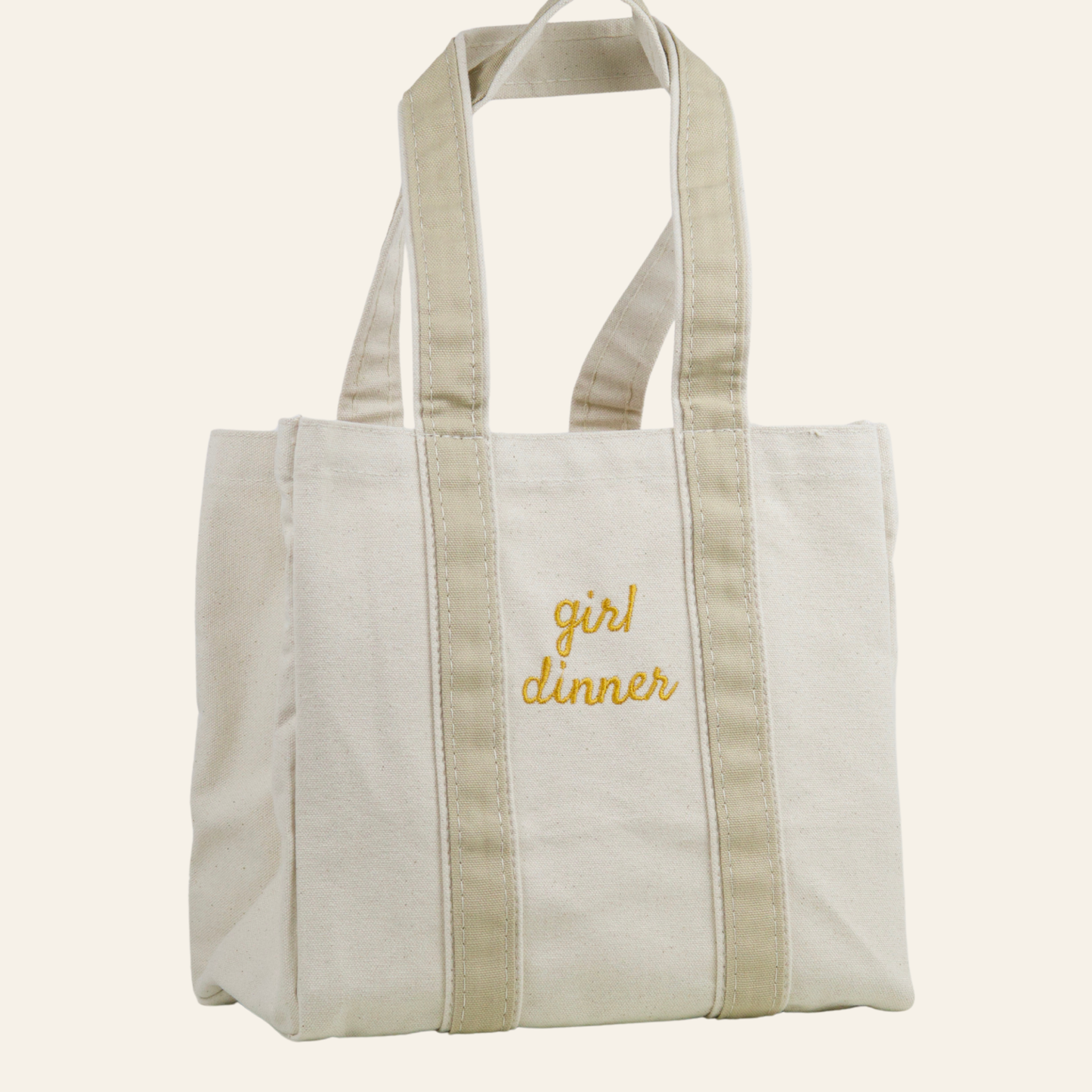 Girl Dinner 4 Bottle Wine Tote - Safari