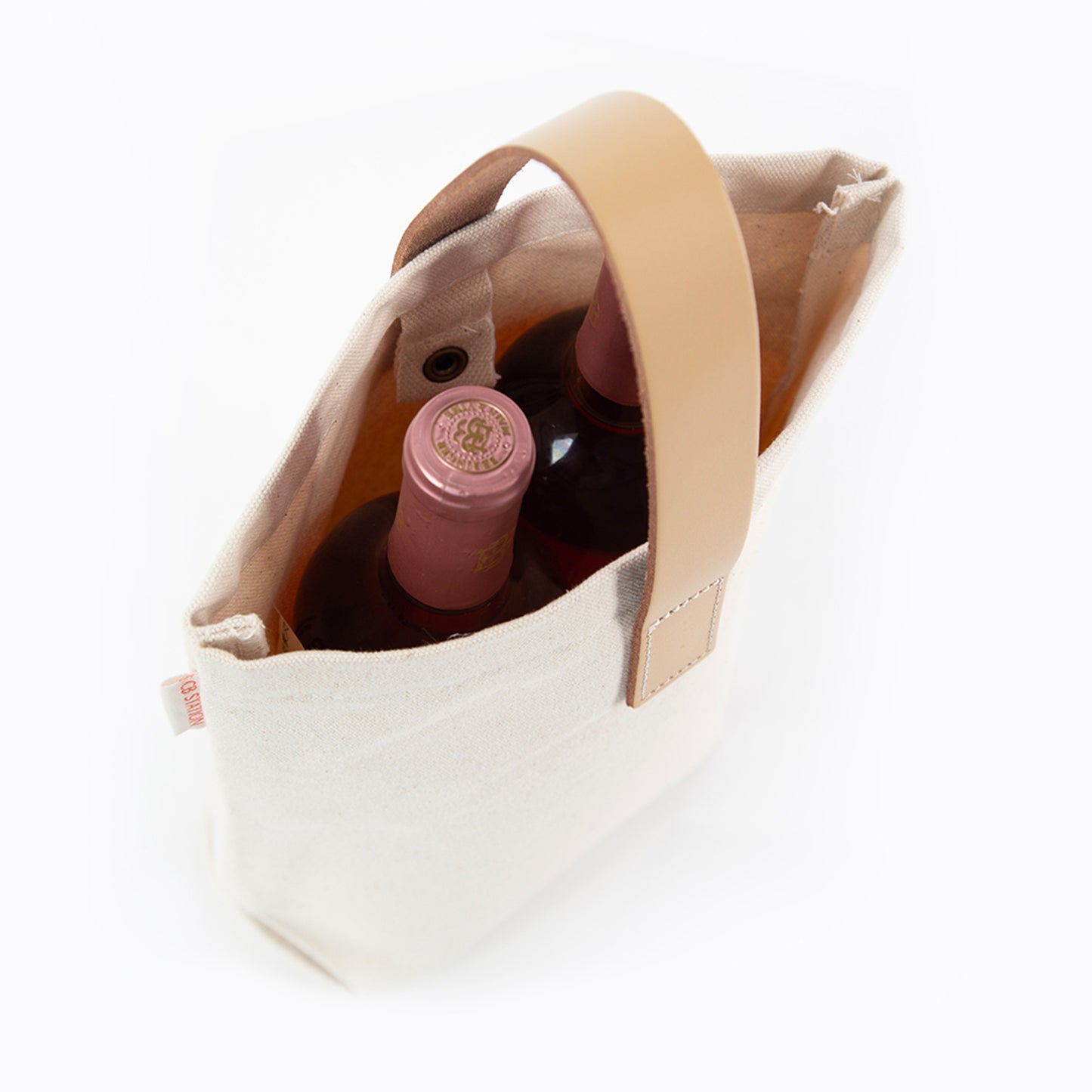 Leather Grip Two Bottle Wine Tote: Uniquely Yours