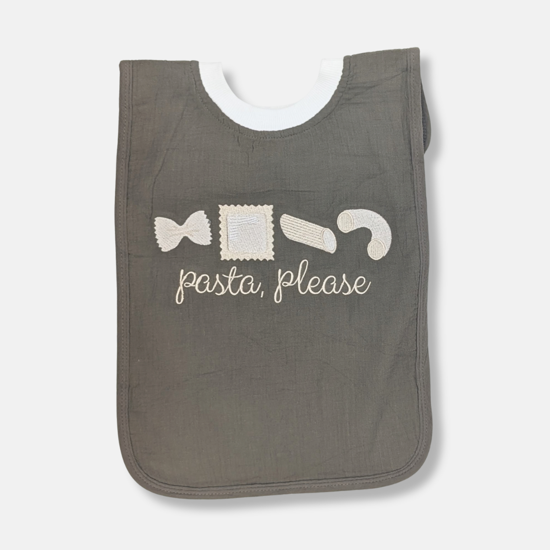 pasta, please Pullover Bib
