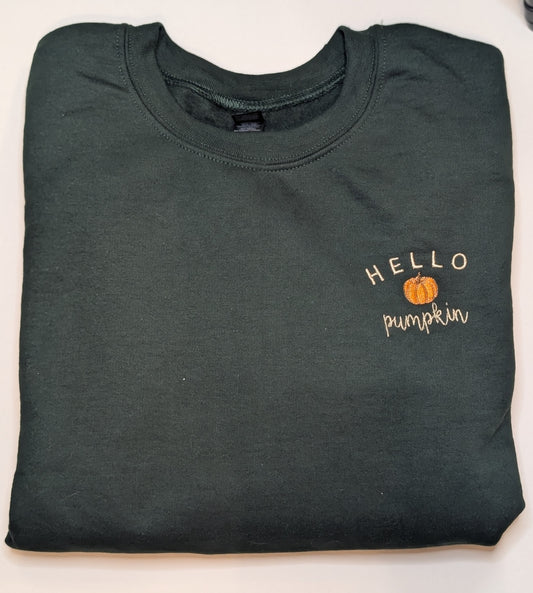 Hello Pumpkin Adult Sweatshirt