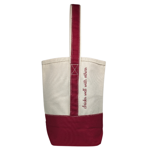 Drinks Well With Others Two Bottle Wine Tote