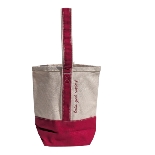 Let's Get Weird Two Bottle Wine Tote