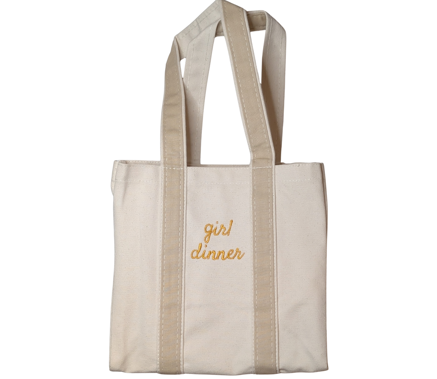 Girl Dinner 4 Bottle Wine Tote - Safari