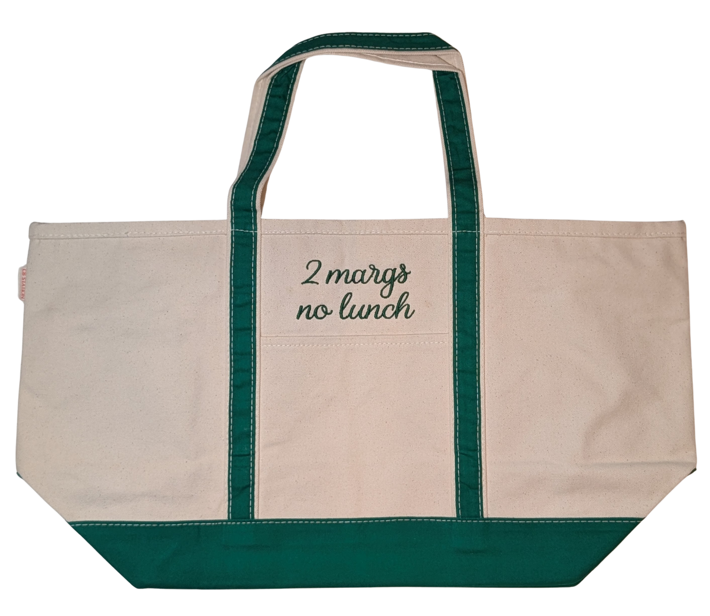 2 Margs No Lunch Tote Emerald - Large